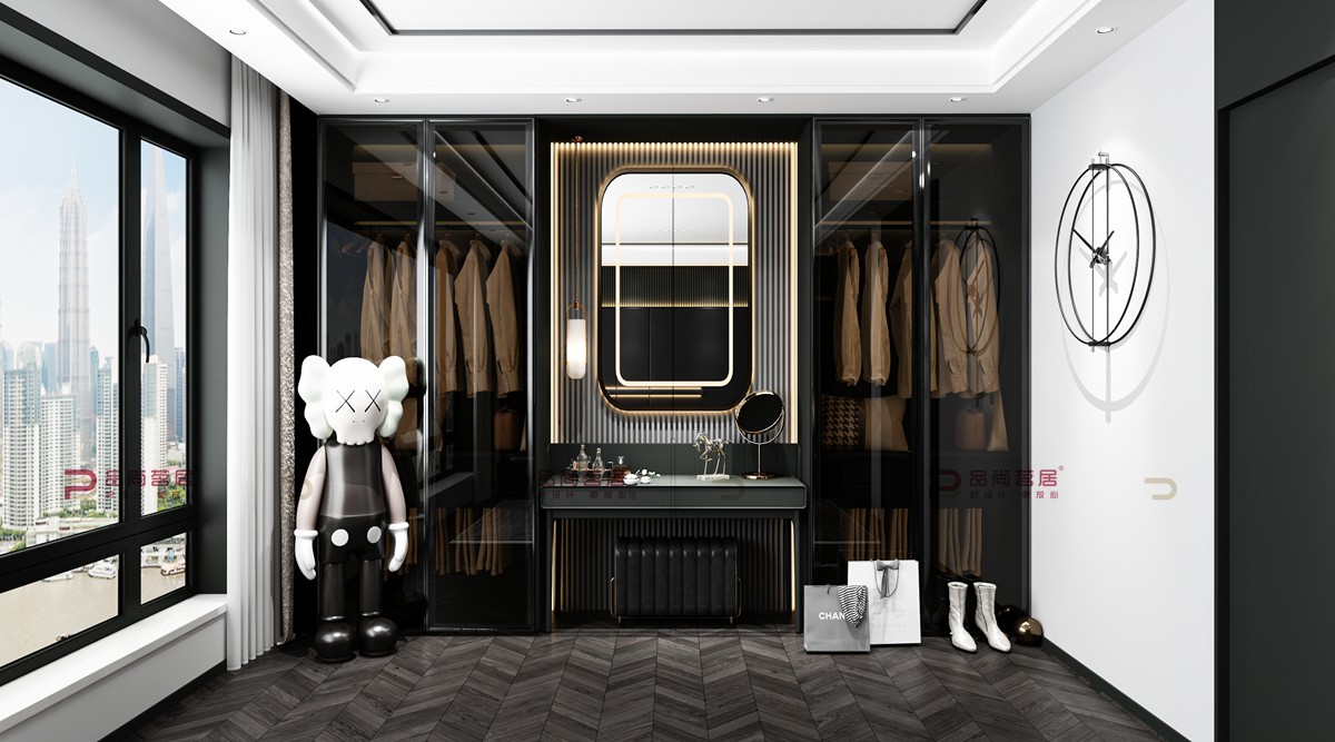 280㎡黑白主场|当现代轻奢褪去浮华，大连华润二十四城·联排别墅