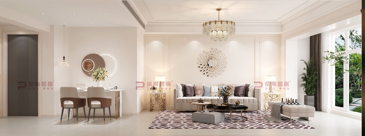 大连缤纷四季75平简约美式装修案例分享